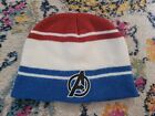 Marvel Kids The Avengers 2012 Beanie Stocking Cap Hat red white value striped