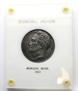 Medalla Jackson del general confederado "Stonewall" de 1864 de Armand Caque XF+/AU - Imagen 1 de 4