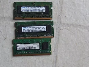 Samsung/HY 1.5GB Kit (3x512MB) OEM Laptop Ram DDR2 PC2-5300S M470T6554EZ3-CE6 - Picture 1 of 8