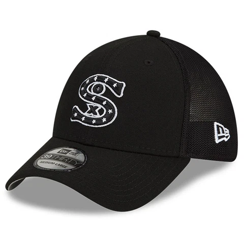 Men's New Era  Black Chicago White Sox 2023 Batting Practice 39THIRTY Flex Hat Cover