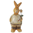 Formano figurka ceramiczna królik z kwiatem wys. 16 cm