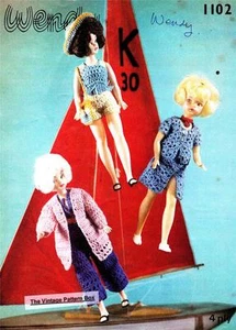 SINDY / BARBIE crochet set - COPY doll crochet pattern - Picture 1 of 1