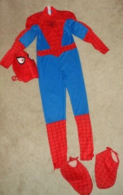 Marvel Spider Man Niños Disfraz De Lujo Talla 11-14 Mono Máscara Cubiertas de Zapatos  Foto 1 de 4