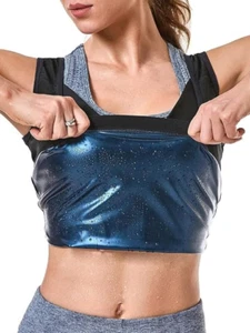 Mujeres Traje de sauna Prenda para el torso sin mangas | Chaleco de entrenamiento de neopreno Gimnasio Camisa moldeadora Ayuda Sudar - Imagen 1 de 4