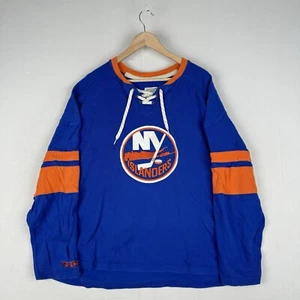 CCM Vintage New York Islanders Blue Jersey  Apparel NY Hockey Men’s XL - Picture 1 of 8