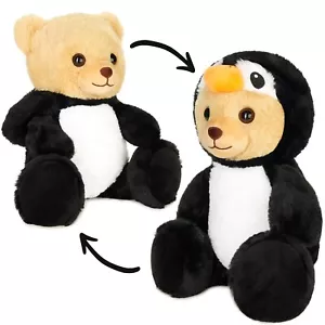 Teddy Bear Penguin Dress Up Outfit Costume Plush Soft Cuddly Toy BRUBIES Teddys - Picture 1 of 7