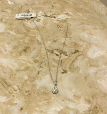 Collar Gota Eliot Danori Imitación Perla Cristal Tono Plata Nuevo con Etiquetas $55 Foto 1 de 3