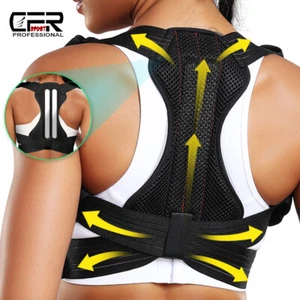 Unisex Rückenbandage Stabilisator Haltungskorrektur Rückenhalter Geradehalter AS - Bild 1 von 15
