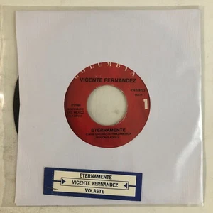 VICENTE FERNANDEZ -ETERNAMENTE / VOLASTE- 1992 MEXICAN 7¨ SINGLE PLAIN SLEEVE - Imagen 1 de 4