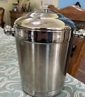 Vintage Copco Chrome Ice Bucket / Stainless Steel Bar Ware/ Party Ice Container