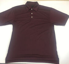 Dunning Golf Polo Mens Size Large Purple Short Sleeve Pullover Coolmax