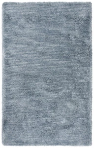 Rizzy Rugs Blue Comfy Plush Single-Color Contemporary Area Rug Solid WIS102 - Picture 1 of 6
