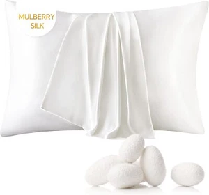 Silk Pillow Case - Pillowcase for Hair and Skin, Standard Size 20x26 Inches - Picture 1 of 3