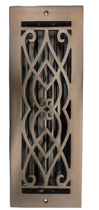 Persianas de cubierta de ventilación pretaladradas de pared de latón macizo Signature Hardware - Victoria - Imagen 1 de 3