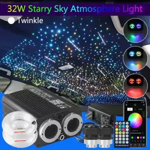 500-1300PC Car Home Headliner Twinkle Meteor Shooting Star Light Fiber Optic Kit - Foto 1 di 55