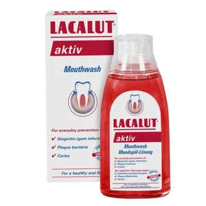 LACALUT AKTIV MOUTHWASH Daily Prevention from Gum Infection Plaque Caries - Picture 1 of 4