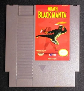 Carro de juego Wrath of the Black Manta auténtico Nintendo NES SIN PRECIO BASE con manual y CC - Imagen 1 de 5