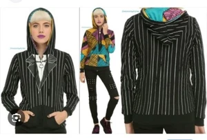 Nightmare Before Christmas reversible Jack And Sally Hoodie size XL - Picture 1 of 7