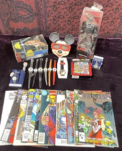Vintage Disney DC Marvel Collectibles Figure Watches Wallet VHS Comics Mixed Lot - Bild 1 von 24