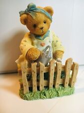 Very Rare Cherished Teddies Ct022 Dolores Fence Water Can Garden Flowers Nib 8