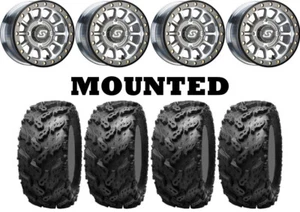 Kit 4 Interco Reptile Tires 26x10-14 on Sedona Sano Beadlock Machined Wheels CAN - Picture 1 of 5