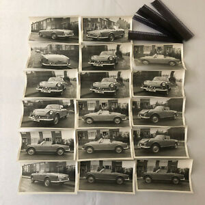 Vintage Alfa Romeo Convertible Photo Photograph Print Lot of 19 w/ Negatives 