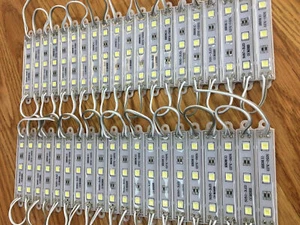 Super Bright IP65 Waterproof 5050 SMD 3 LED Module Light Sign Strip Lamp DC 12V - Picture 1 of 53