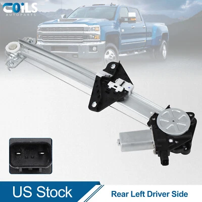 Window Regulator w/ Motor For Honda Fit Rear Left 2009 2010 2011 2012 2013 2014 - Image 1 of 4