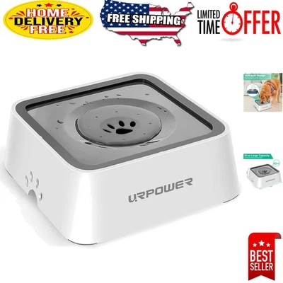 Dispensador de agua para perros de 2,5 L con diseño de alimentador lento - Ideal para bebedores sucios Foto 1 de 4