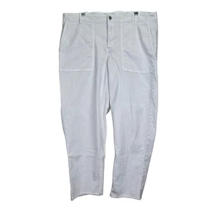 Jeans Jill denim vita alta gamba dritta ritagliati orlo grezzo taglia 18 avena casual - Foto 1 di 8