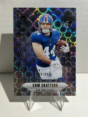 2025 Donruss Elite Cam Skattebo  RC Lavendar Pyramid #/649 - Image 1 of 2