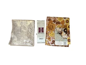 Vintage Horrockses Bed Sheet 100% Cotton Opened Retro 70’s Flower Power🌼 - Picture 1 of 9