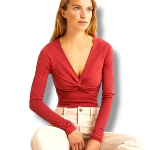 Boden Größe 6 rot Ponte Twist Front Top Bluse Shirt - Bild 1 von 6