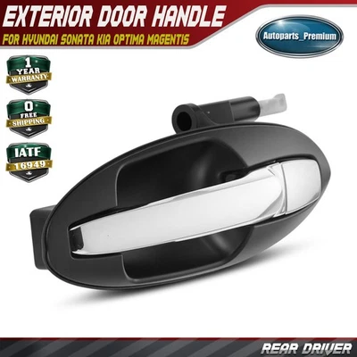 Manija de puerta exterior izquierda conductor trasero para Hyundai Sonata 02-05 Kia Optima Magentis Foto 1 de 4