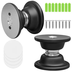 RV Magnetic Door Catch, Magnetic Baggage Door Catch and Holder Kit Black 2 Pack - Picture 1 of 13