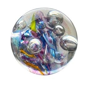 Glass Eye Studio Millennium Fireworks Paperweight Limited Edition #923/2000 - Picture 1 of 7
