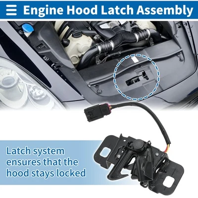 Hood Latch Assembly for Chevrolet Suburban 2015-2018 No.84355610/84065955 1 Pc Foto 1 de 4