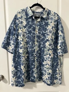 Vintage VTG Local Motion Hawaiian Shirt Mens XXL Aloha Hibiscus Button Up 2XL - Picture 1 of 7
