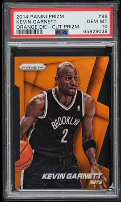 KEVIN GARNETT 2014-15 Panini Prizm Orange Die-Cut Prizm 118/139 PSA 10 Gem Mint - Image 1 of 2