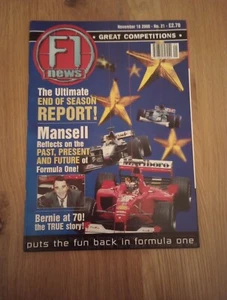 Formula One - F1 News Magazine - Great Competitions- November 18 2000 - Issue 21 - Picture 1 of 6