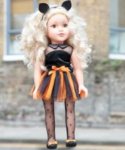 Nuevo DesignaFriend Halloween Gato Disfraz Conjunto Ropa para Muñeca Chad Valley 18 - Imagen 1 de 1
