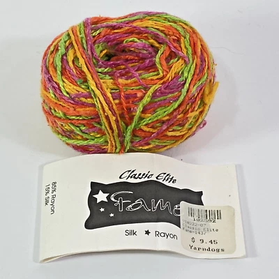 Hilo Elite Clásico FAME Bola Rayón Seda Color #1437 Hecho en EE. UU. 50g 115yd Foto 1 de 4
