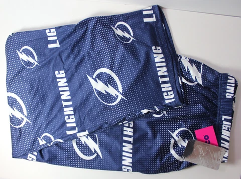 Tampa Bay Lightning Men’s 2XL 44-46 Scatter Pattern NHL SOFT Pajama Pants NWT Cover