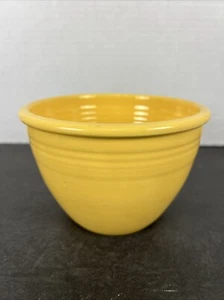 VINTAGE FIESTA WARE #2  4”h x 5 7/8 ORIGINAL YELLOW MIXING BOWL Clean! - Picture 1 of 8
