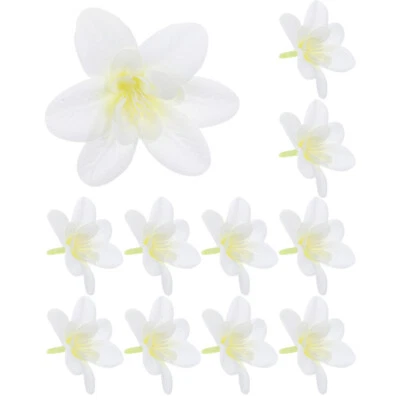 12 piezas flores artificiales de seda artificial flor de orquídea para diademas EE. UU. Foto 1 de 4