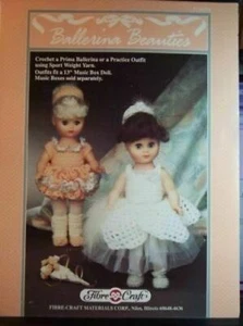 Fibre Craft 274 BALLERINA BEAUTIES 1991 6pg foldout leaflet Dolls - Picture 1 of 1
