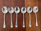 Six 6 Durgin Fairfax Sterling Gumbo  Soup Spoons C1910 Must See