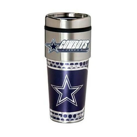 Dallas Cowboys Travel Mug 16oz Stainless Steel Tumbler Cover