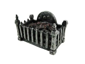 Dolls House Fire Grate Basket with Glowing Coals Resin 1:12 Fireplace Accessory - Picture 1 of 8