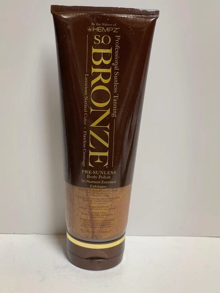 So Bronze Body Polish Bronceador Cáñamo Pre Sin Sol Bronceador Exfoliante 8.5 OZ Foto 1 de 1